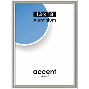 Accent Aluminium Bilderrahmen Accent, 13x18 cm, Pearl...