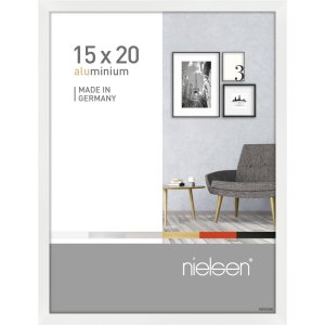 Nielsen Alurahmen Pixel 15x20 cm weiß glanz