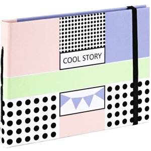 Buchalbum Cool Story, 18x13 cm, 20 braune Seiten