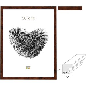 Deknudt S43AG2 Holz-Bilderrahmen Wurzelholz 9x13 cm bis...