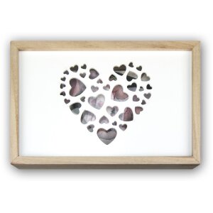 ZEP Holz-Fotobox Love USB + Fotos 10x15 cm (21,5x14,5x5 cm)