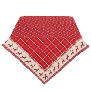 Tischdecke Clayre & Eef NOC01 - 100x100 cm rot