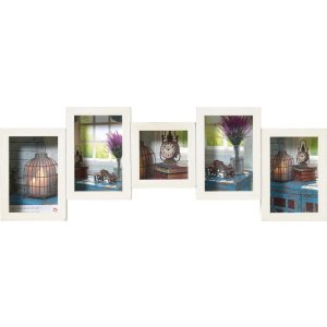 Walther Galerierahmen Rustic 4 Fotos 10x15 cm und 10x10...