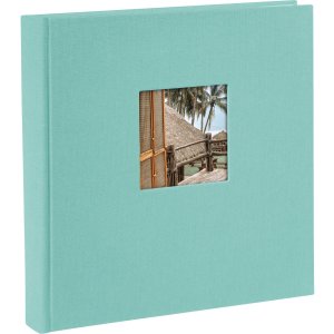 Goldbuch Fotoalbum Bella Vista Aqua Leineneinband 25x25...