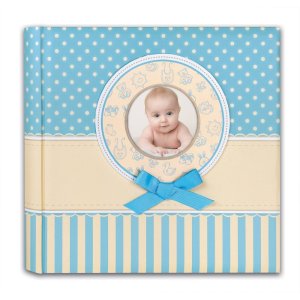 ZEP Babyalbum Matilda blau 31x31 cm mit Zierschleife 60...