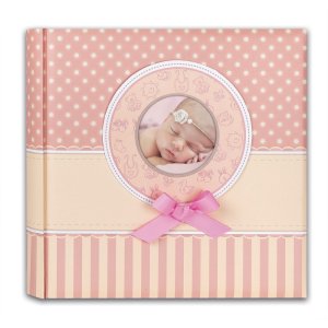 ZEP Babyalbum Matilda rosa 24x24  cm 40 weiße Seiten