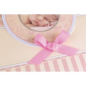 ZEP Babyalbum Matilda rosa 24x24  cm 40 weiße Seiten