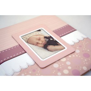 Cinzia Babyalbum 24x24 cm rosa