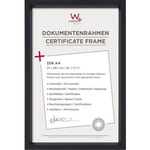 Walther Kunststoffrahmen Steel Style 21x29,7 cm schwarz...