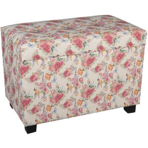 Hocker-Truhe 60x36x43 cm mehrfarbig - 64061LM