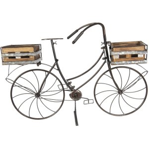 Pflanzenhalter Fahrrad 5Y0546 braun 85x30x58 cm