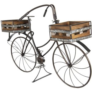 Pflanzenhalter Fahrrad 5Y0546 braun 85x30x58 cm