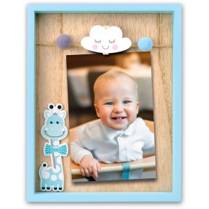 ZEP Ryan Babyrahmen Holzrahmen 10x15 cm Blau zum...