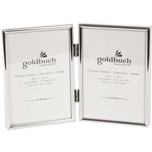 Goldbuch Metall-Doppelrahmen Fine 2 Fotos 9x13 cm Silber...