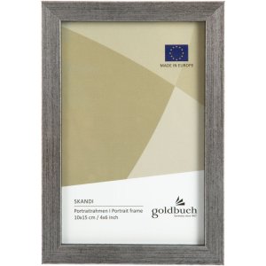 Holz-Fotorahmen Skandi 10x15 cm silber