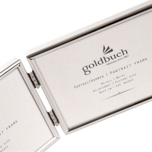 Goldbuch Metall-Fotorahmen Fine Samtrückwand Silber...