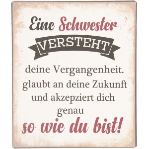 Textschild 13x15 cm - Clayre & Eef 6Y3642D