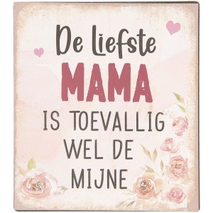 Textschild 13x15 cm - Clayre & Eef 6Y3643NL