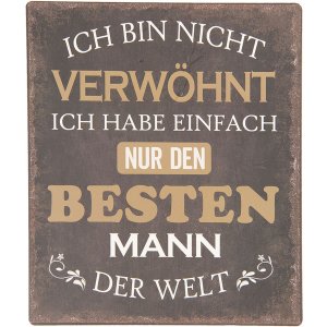 Textschild 13x15 cm - Clayre & Eef 6Y3645D