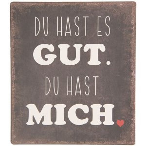 Textschild 13x15 cm - Clayre & Eef 6Y3654D