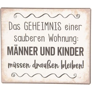 Textschild 15x13 cm - Clayre & Eef 6Y3656D