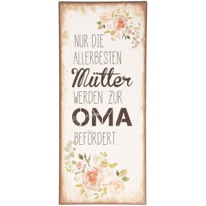 Textschild 13x30 cm - Clayre & Eef 6Y3640D