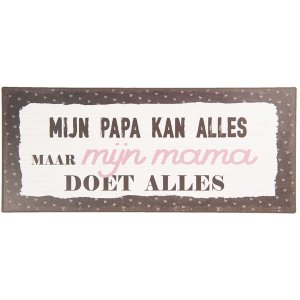 Textschild 30x13 cm - Clayre & Eef 6Y3660NL