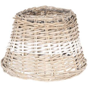 Clayre & Eef 6LAK0477 Lampenschirm Rattan natur...