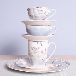 Kaffeetasse mit Untertasse Ø 15x7 cm - 0,22L