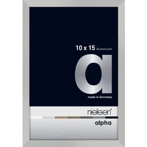 Nielsen Aluminium Bilderrahmen Alpha 10x15 cm silber matt