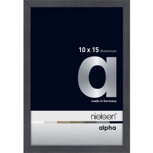 Nielsen Aluminium Bilderrahmen Alpha 10x15 cm grau