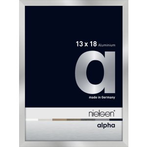 Nielsen Aluminium Bilderrahmen Alpha 13x18 cm silber