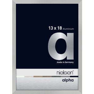 Nielsen Aluminium Bilderrahmen Alpha 13x18 cm silber matt