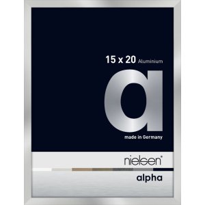 Nielsen Aluminium Bilderrahmen Alpha 15x20 cm silber