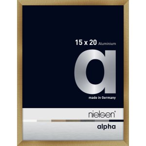 Nielsen Aluminium Bilderrahmen Alpha 15x20 cm brushed amber