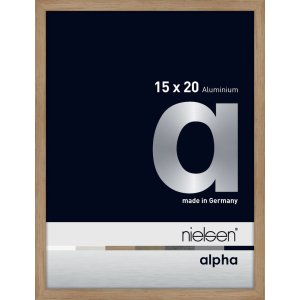 Nielsen Aluminium Bilderrahmen Alpha 15x20 cm eiche