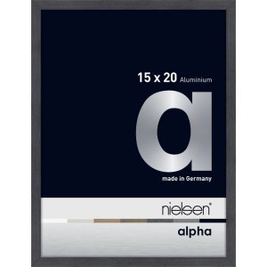 Nielsen Aluminium Bilderrahmen Alpha 15x20 cm grau