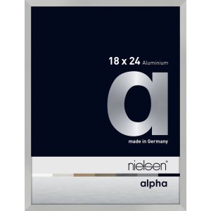 Nielsen Aluminium Bilderrahmen Alpha 18x24 cm silber matt