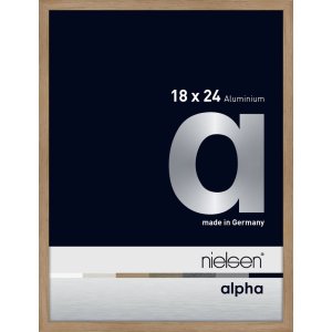 Nielsen Aluminium Bilderrahmen Alpha 18x24 cm eiche