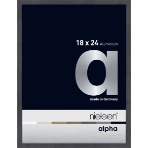 Nielsen Aluminium Bilderrahmen Alpha 18x24 cm grau