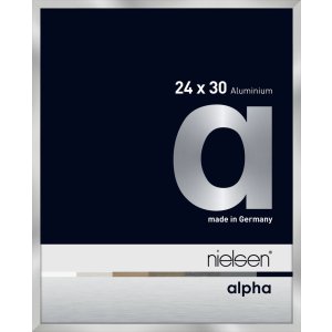 Nielsen Aluminium Bilderrahmen Alpha 24x30 cm silber