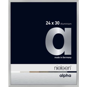 Nielsen Aluminium Bilderrahmen Alpha 24x30 cm silber matt