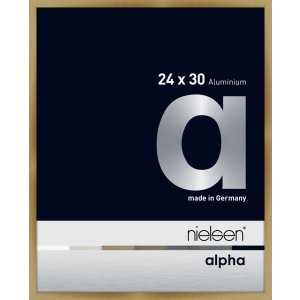 Nielsen Aluminium Bilderrahmen Alpha 24x30 cm brushed amber