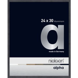 Nielsen Aluminium Bilderrahmen Alpha 24x30 cm grau