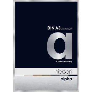 Nielsen Aluminium Bilderrahmen Alpha 29,7x42 cm silber