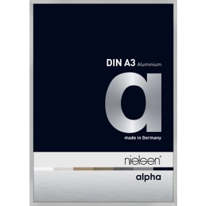 Nielsen Aluminium Bilderrahmen Alpha 29,7x42 cm silber matt