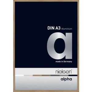 Nielsen Aluminium Bilderrahmen Alpha 29,7x42 cm eiche