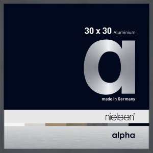 Nielsen Aluminium Bilderrahmen Alpha 30x30 cm dunkelgrau...