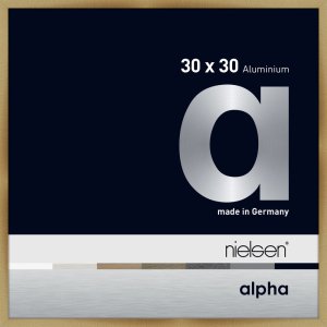 Nielsen Aluminium Bilderrahmen Alpha 30x30 cm brushed amber