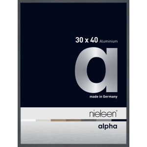 Nielsen Aluminium Bilderrahmen Alpha 30x40 cm dunkelgrau...